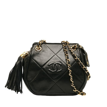 New 1:1 Rep Top Quality Chanel  Cocomark Mattress Tassel Chain houlder Bag Pocket Black  Lady Chanel