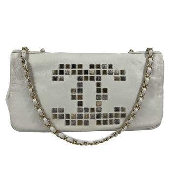 Top Quality Chanel - 09C Mosaic Metal East West Calfskin CC Maxi New Shoulder Bag