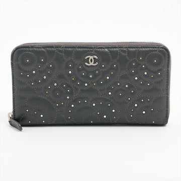 New 1:1 Rep Top Quality Chanel Camelia  Round  Wallet Stands Gr Silver Gold