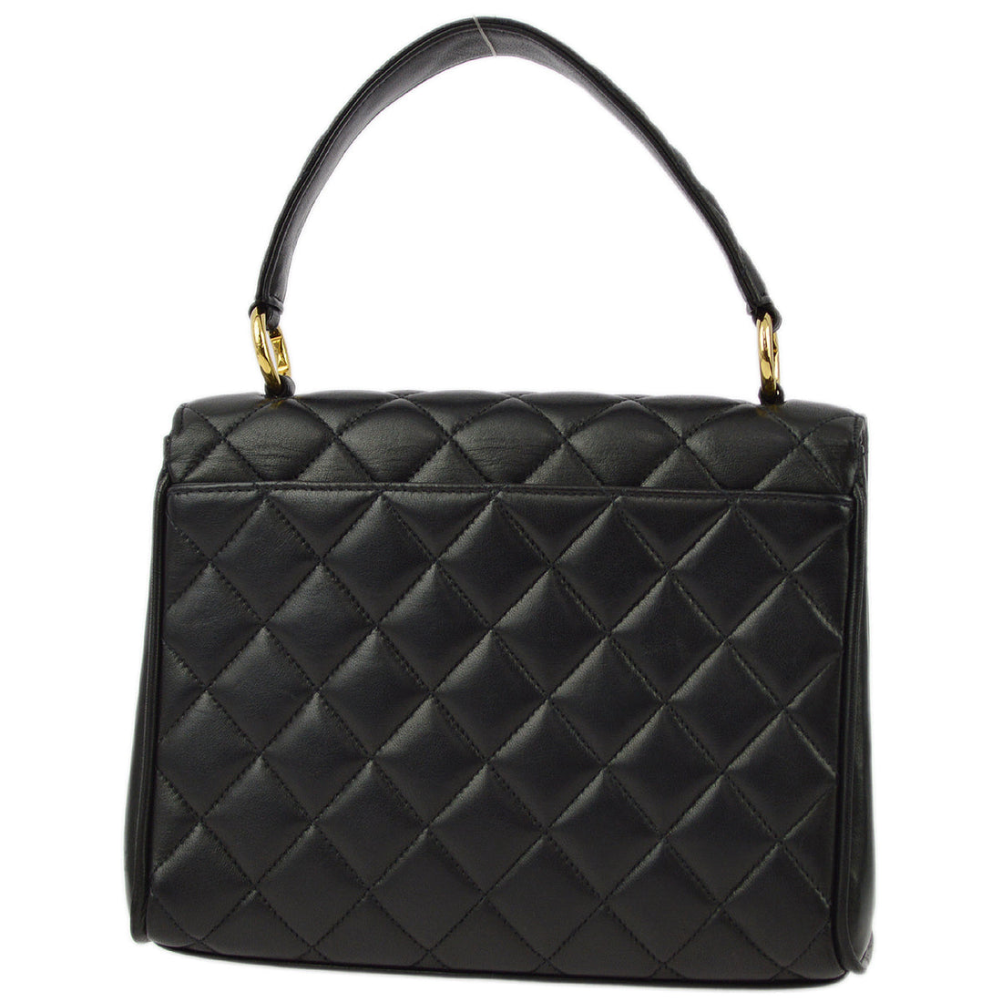 New 1:1 Rep Top Quality Chanel Black Lambskin Straight Flap Handbag