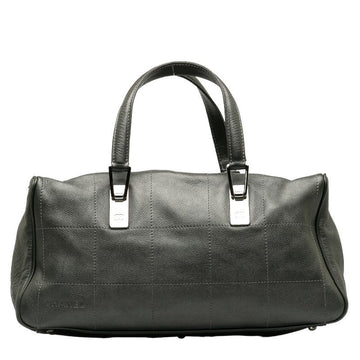 Top Quality Chanel Chocolate Bar Mini Boston Bag Handbag Gray Leather Lady Chanel