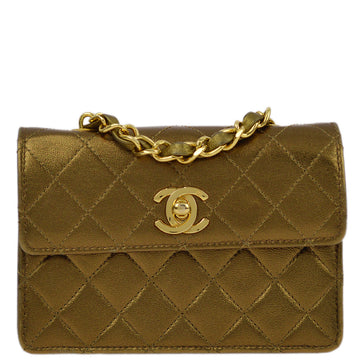New 1:1 Rep Top Quality Chanel Bronze Lambskin Straight Flap Chain Shoulder Bag