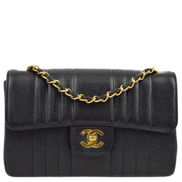 New 1:1 Rep Top Quality Chanel Black Caviar Classic Flap Mademoiselle Chain Shoulder Bag