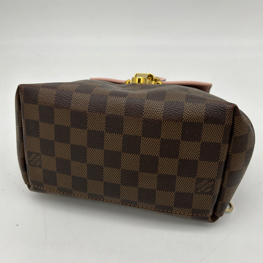 Louis Vuitton Clapton Brown Damier Ebene Rose Backpack Medium