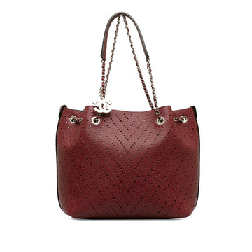 New 1:1 Rep Top Quality Chanel Cocomark V  Chain houlder Bag Wine Red Leather Lady Chanel