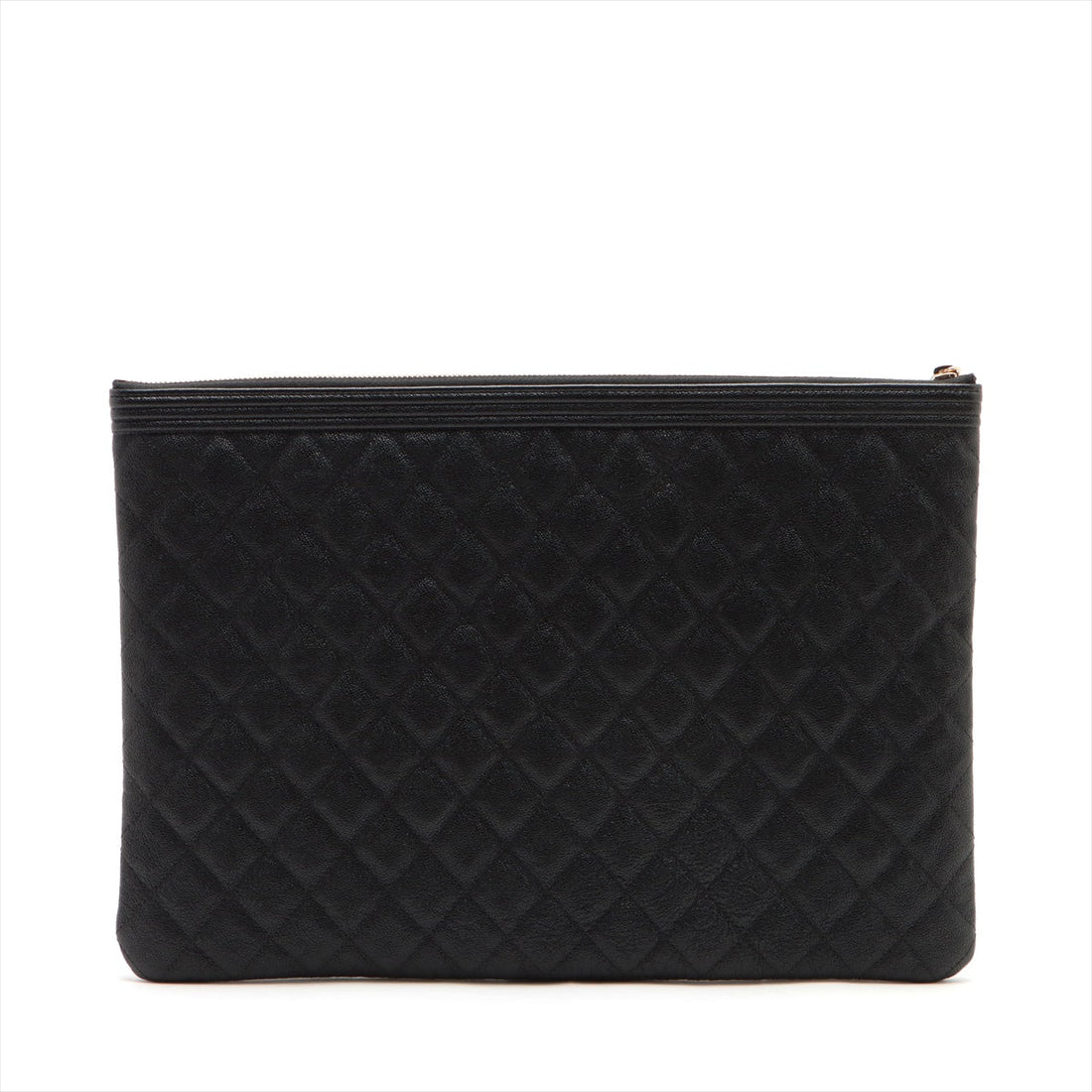 New 1:1 Rep Top Quality Chanel Boy New 1:1 Rep Top Quality Chanel Caviar S Clutch Bag Black Gold  25th