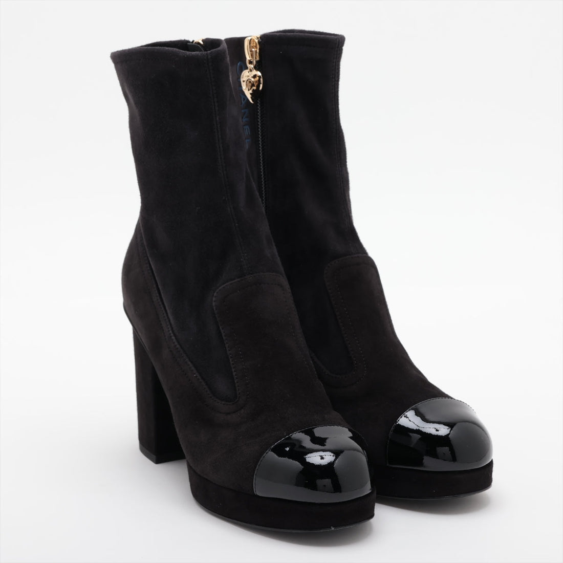 New 1:1 Rep Top Quality Chanel Short Coco Boots 35.5 Ladies Black G45195