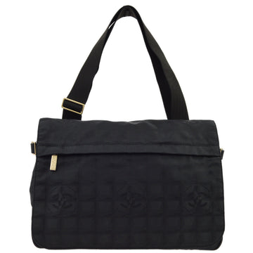 New 1:1 Rep Top Quality Chanel Black Jacquard Travel Line Messenger Shoulder Bag