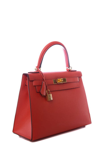 Hermès Kelly 28 Rouge Tomate Epsom Sellier GHW  Handbag