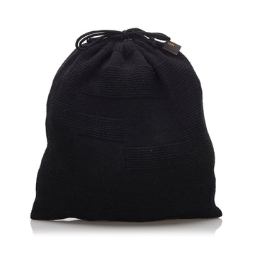 Fendi Black Others Fabric Cashmere Pouch Italy