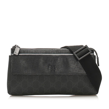 Gucci GG Supreme Belt Bag Black SHW