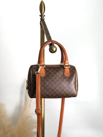 CELINE Macadam Two-way Small Boston bag Shoulder bag Brown New 1:1 xm7k3z