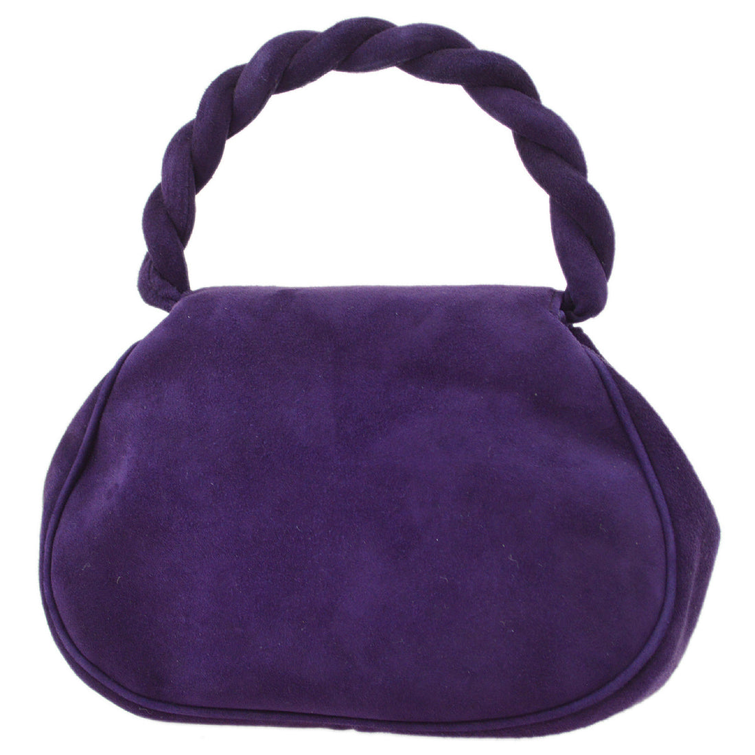 New 1:1 Rep Top Quality Chanel Purple Suede Top Handle Bag