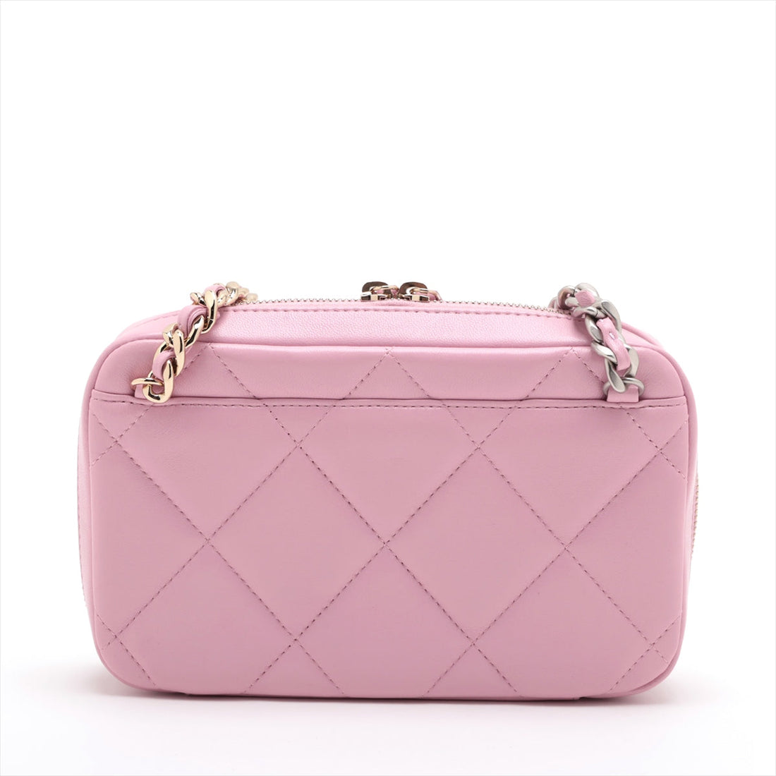 New 1:1 Rep Top Quality Chanel 19  Chain Shoulder Bag Pink G x Silver Gold  32nd Series AP2728
