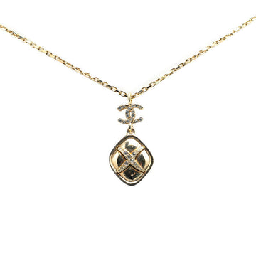 Top Quality Chanel Rhinestone Necklace Gold Plated