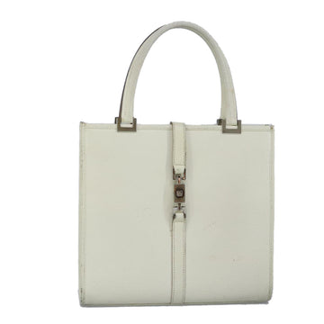 Gucci Jackie Ecru Leather Handbag