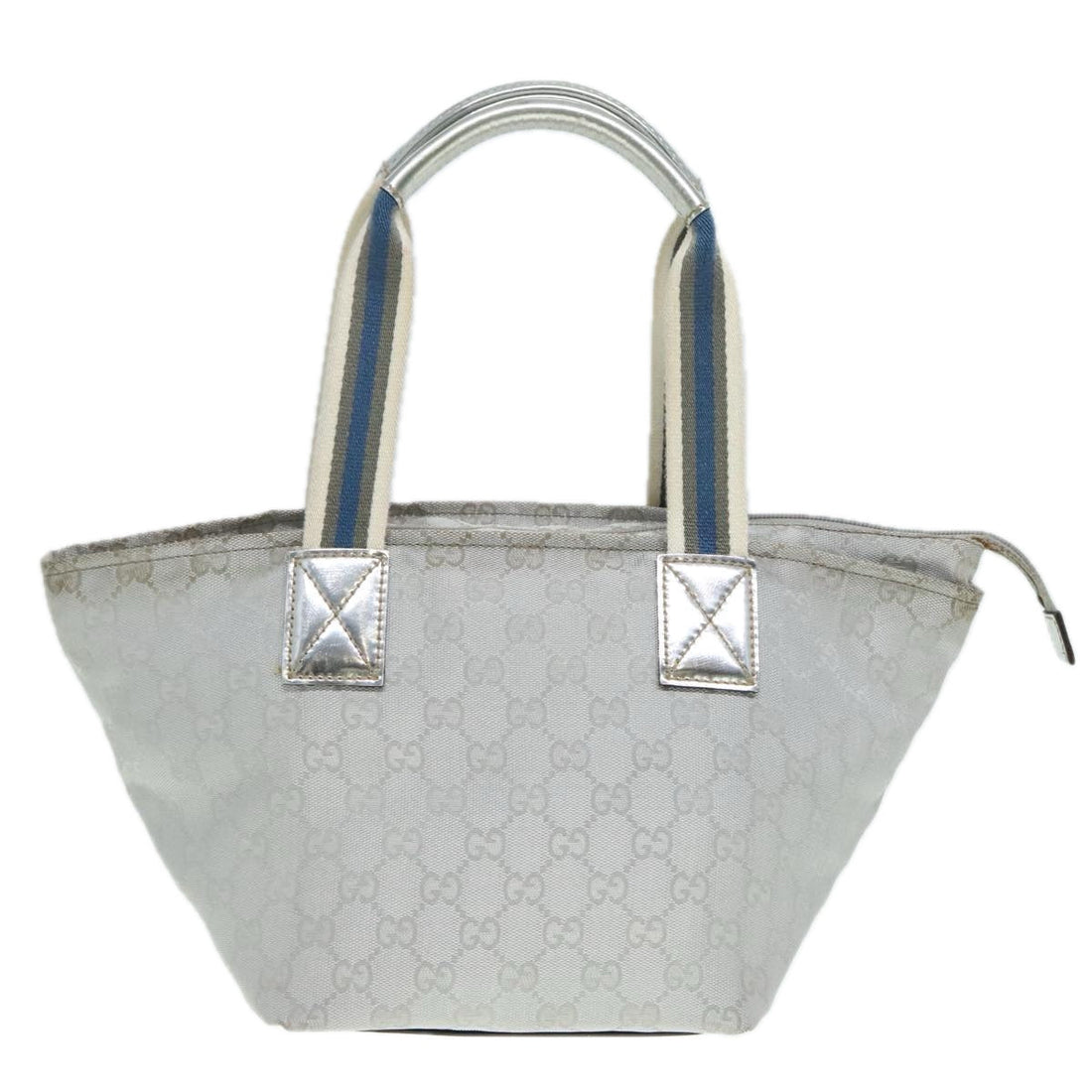 Gucci Sherry Grey Canvas Handbag