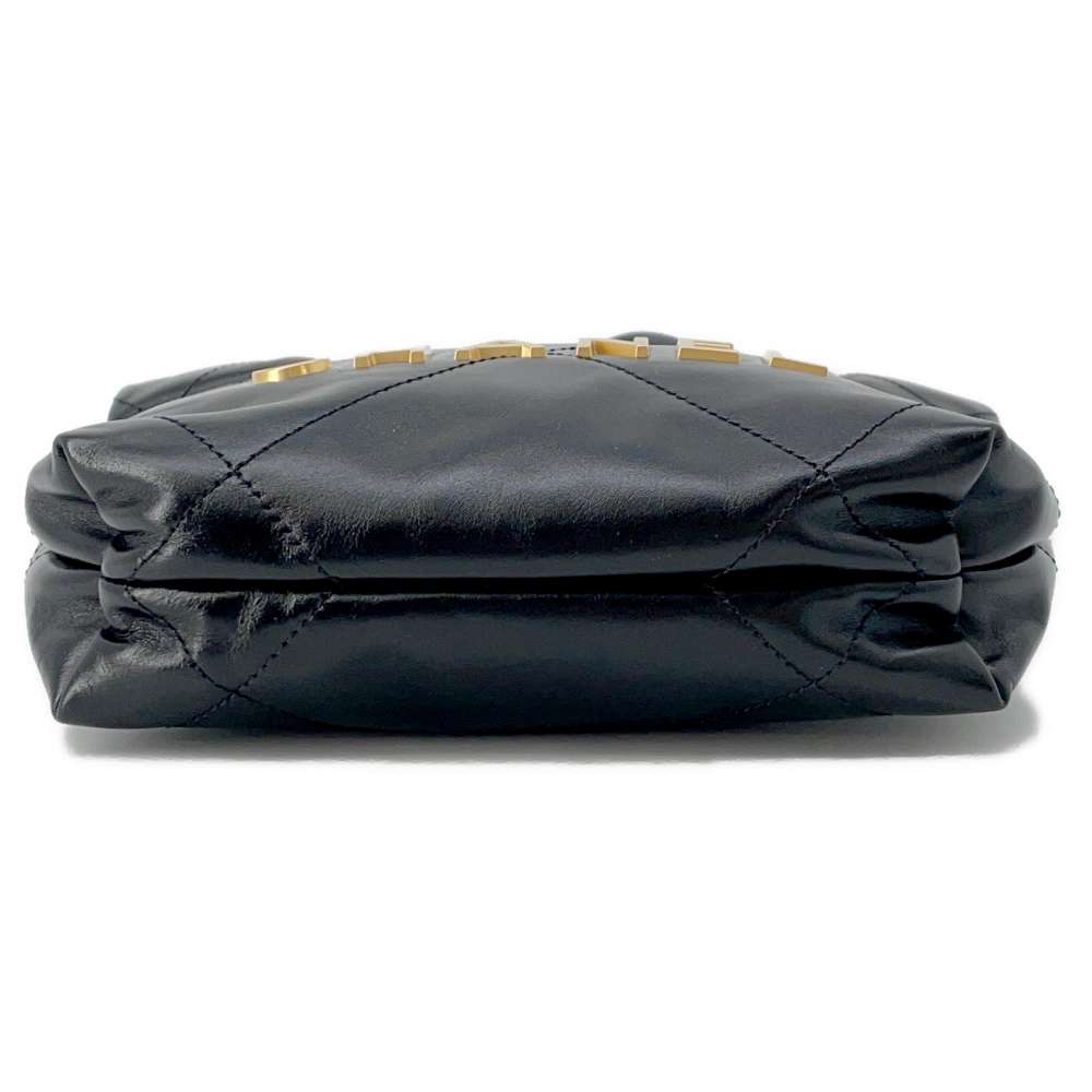 CHANEL CHANEL22 BlackAS3980 Shiny Calf Leather Size Mini