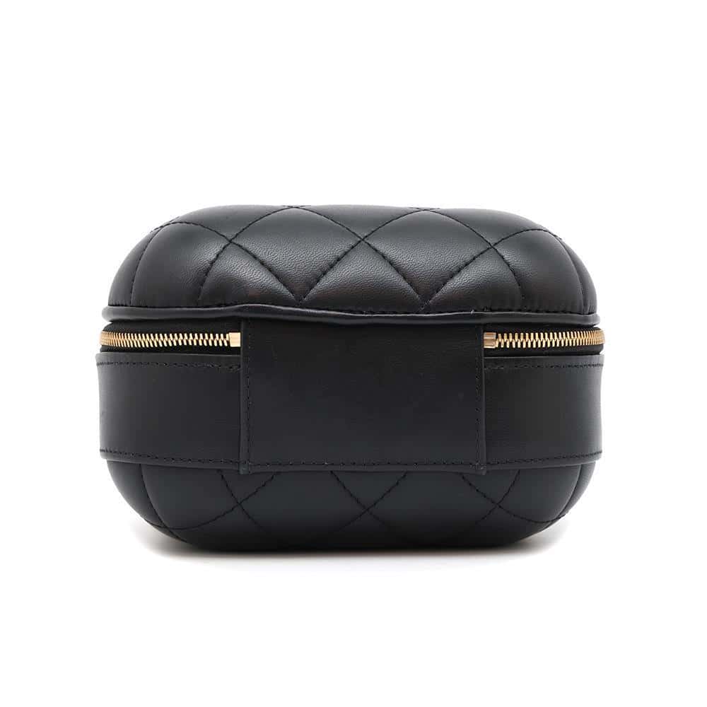 CHANEL Matelasse ChainShoulder Vanity Bag BlackAS3066 Lambskin