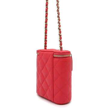 CHANEL Matelasse ChainShoulder back PinkAP1466 Caviar Leather