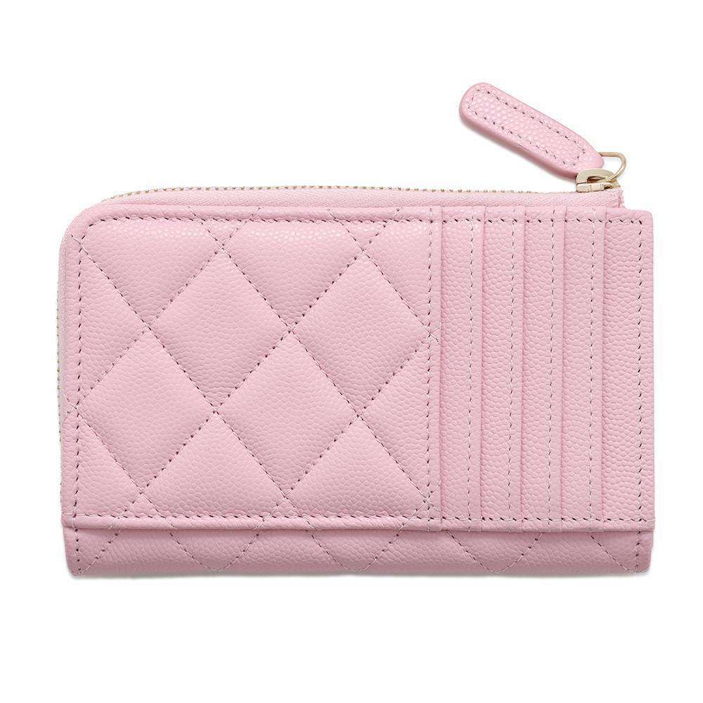 CHANEL Matelasse fragment case Light PinkAP3982 Caviar Leather