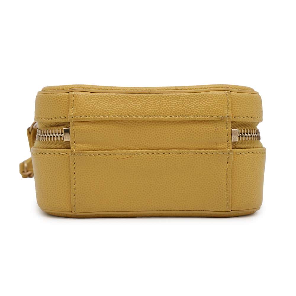 CHANEL CCFiligree  ChainShoulder YellowAS0988 Caviar Leather