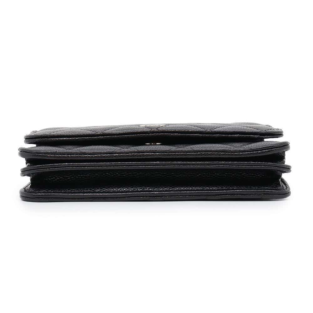 CHANEL Matelasse Chain wallet BlackAP1649 Caviar Leather