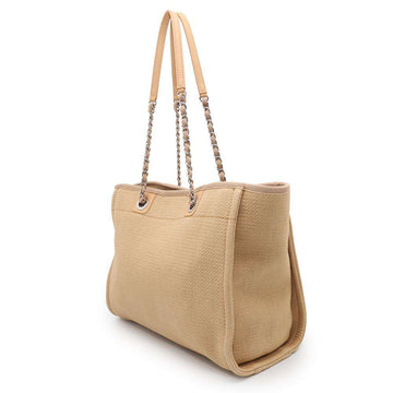 CHANEL Deauville 2way tote BeigeA67001 Canvas Size Medium