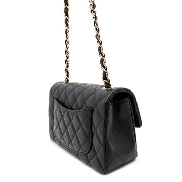 CHANEL Matelasse Single Flap ChainShoulder Bag BlackA69900 Lambskin Size 20