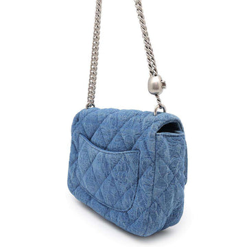 CHANEL Camellia Shoulder Bag BlueAS3829 Denim