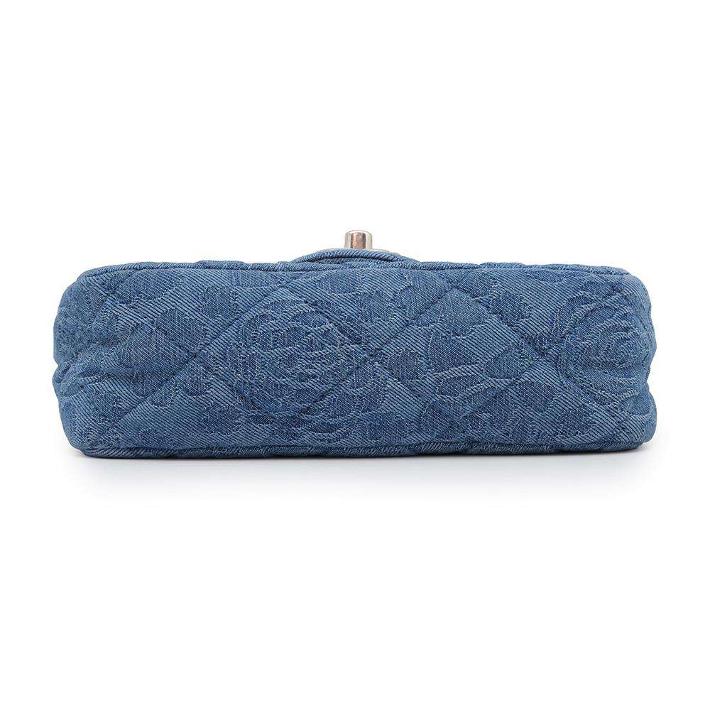 CHANEL Camellia Shoulder Bag BlueAS3829 Denim