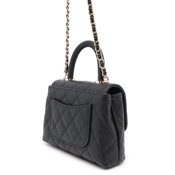 CHANEL Coco Handle ChainShoulder Bag BlackAP4244 Caviar Leather Size Mini mini
