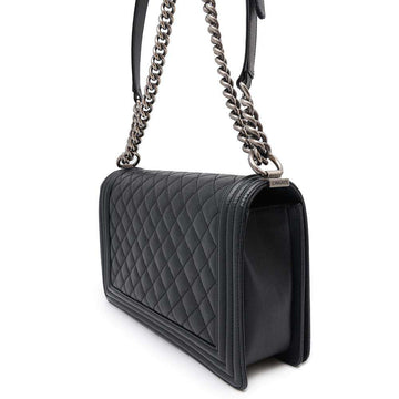 CHANEL Boy Chanel ChainShoulder BlackA92193 Caviar Leather Size 28