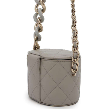 CHANEL Vanity Chain Bag GrayAP2428 Lambskin