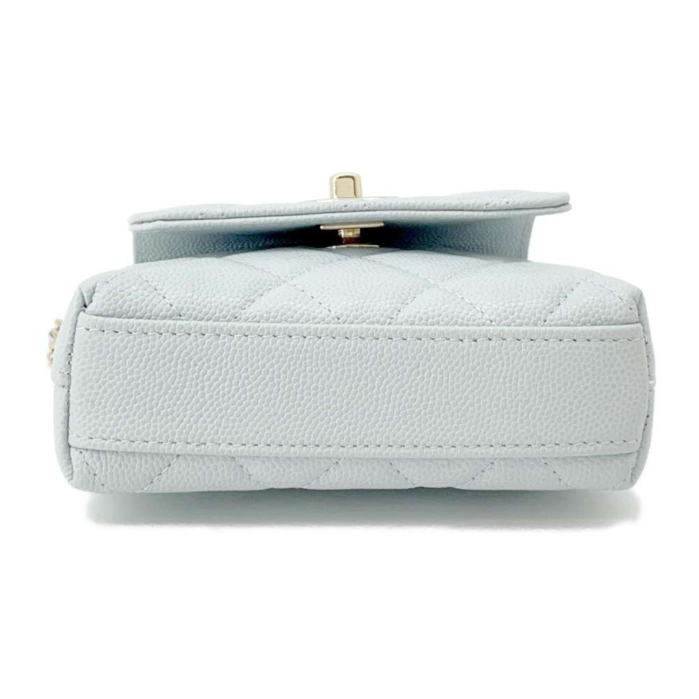 CHANEL Coco Handle ChainShoulder Light BlueAP4245 Caviar Leather Size micro