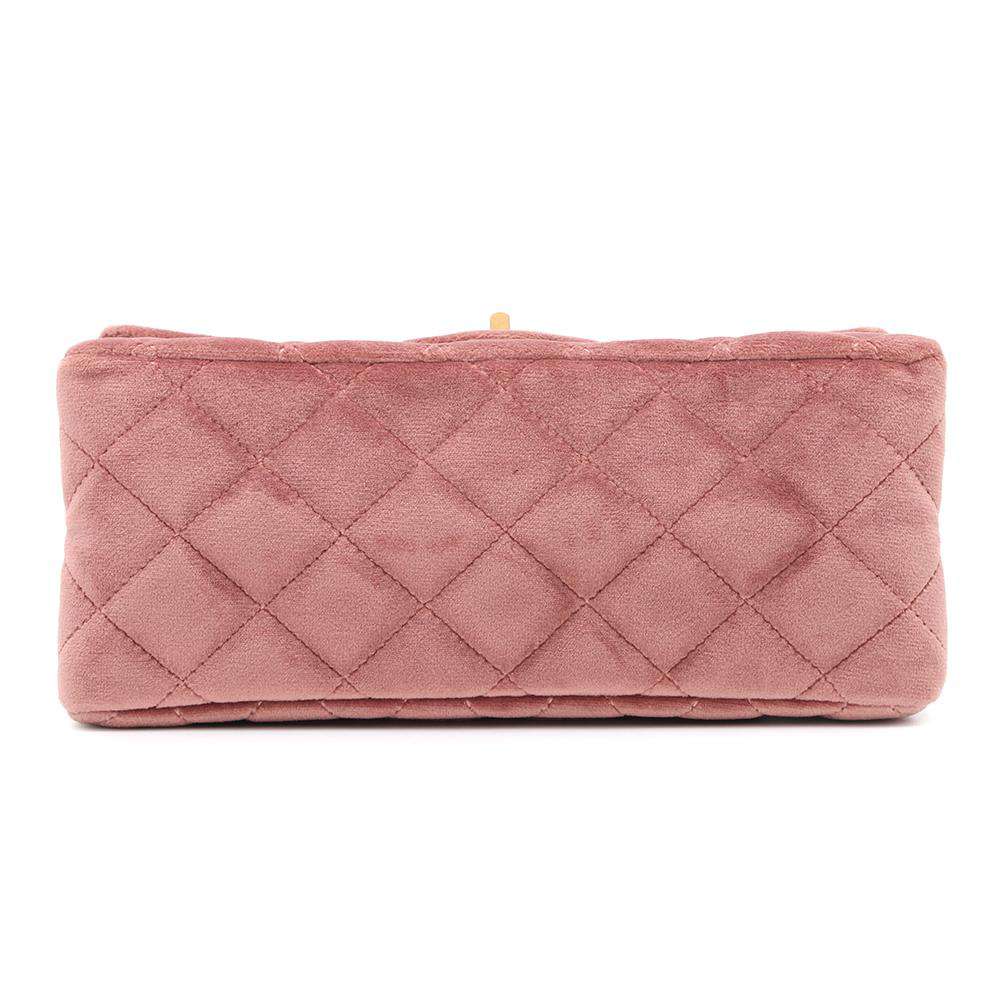 CHANEL 2.55 ChainShoulder Bag PinkAS0874 Velvet Size Mini