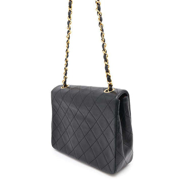 CHANEL Matelasse Single Flap ChainShoulder Bag BlackA01163 Lambskin Size 20