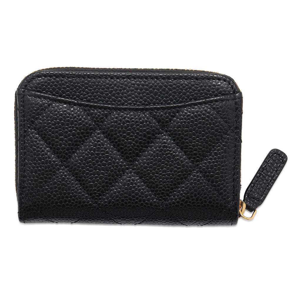 CHANEL Matelasse CC Logo Coin purse BlackAP0216 Caviar Leather