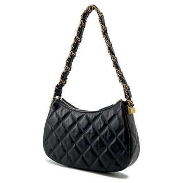 CHANEL CHANEL19 Matelasse Hobo Bag One Shoulder Bag BlackAP3647 Lambskin Size Small