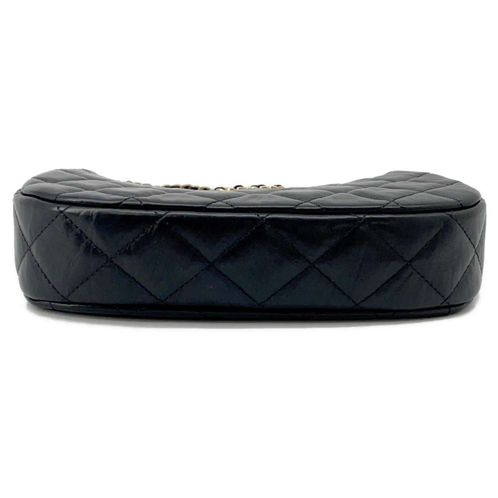 CHANEL CHANEL19 Matelasse Hobo Bag One Shoulder Bag BlackAP3647 Lambskin Size Small