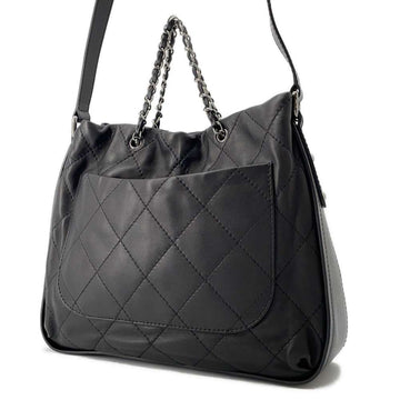 CHANEL one belt Bag Black Lambskin
