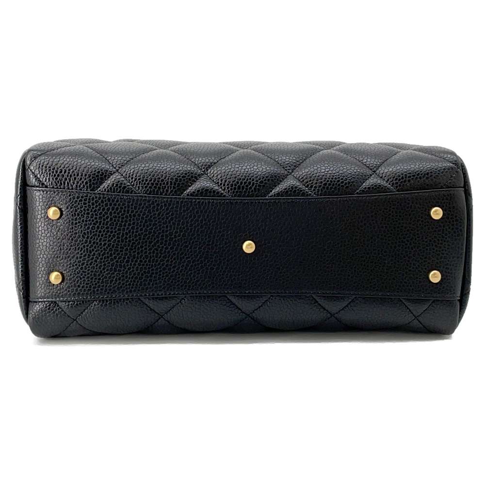 CHANEL Matelasse Large Bowling Bag BlackAS4978 Soft Caviar Leather