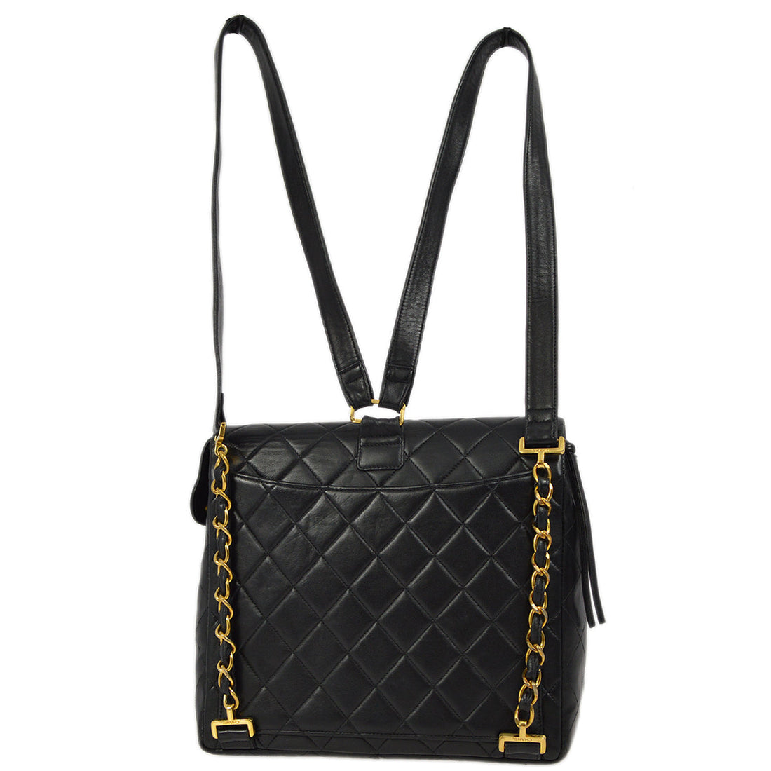 New 1:1 Rep Top Quality Chanel Black Lambskin Classic Flap Backpack