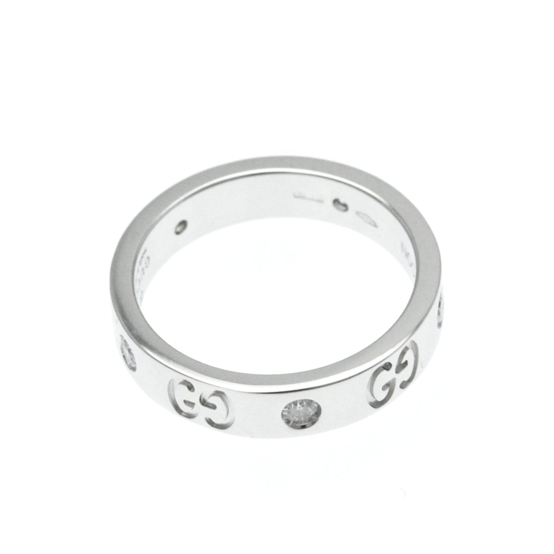 Gucci Icon Silver White Gold Ring Jewelry