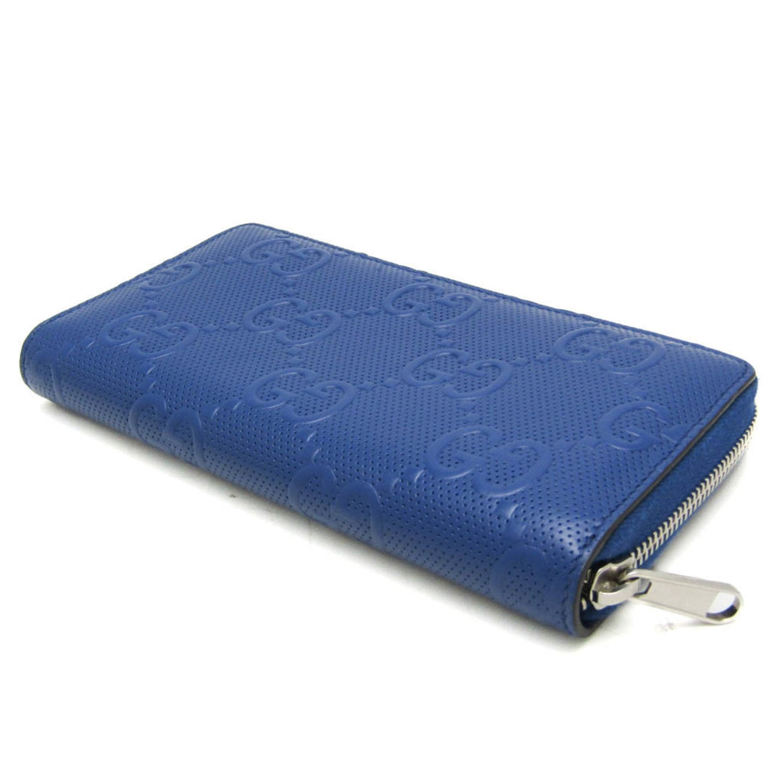 Gucci Diamante Navy Leather Wallet