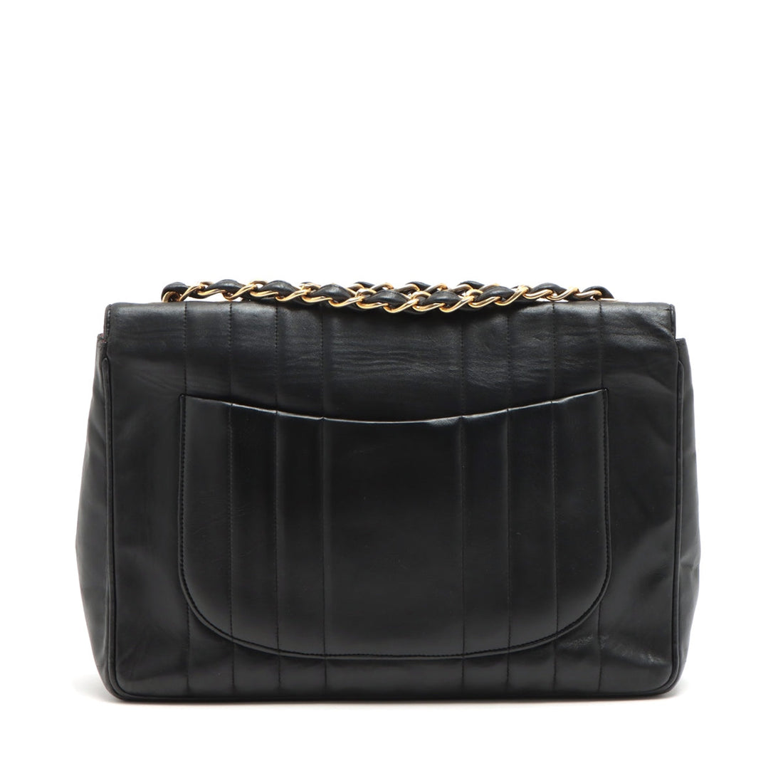 New 1:1 Rep Top Quality Chanel Deca Mademoiselle  Single Flap Double Chain Bag Black Gold  1st