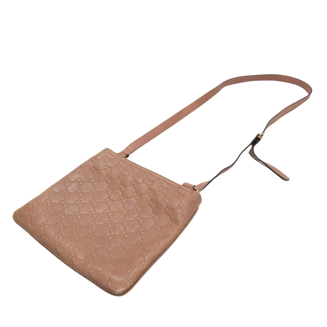 Gucci Guccissima Pink Leather Shoulder Bag
