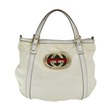 Gucci Ophidia White Canvas Handbag