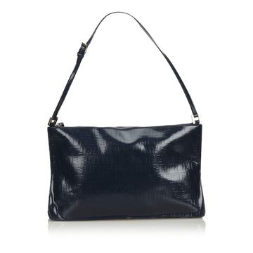Fendi Blue Navy Others Leather Zucchino Shoulder Bag ITALY