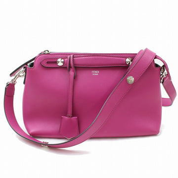 Indistinguishable  Fendi Hand Bag By The Way Hot Pink Leather (SHC7-10390)